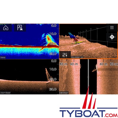 Raymarine - Module sondeur RVX1000 - 3D Chirp 1KW - Sans sonde