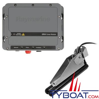 Raymarine - Module sondeur SideVision CP200 avec sonde tableau CHIRP CPT-200 profondeur température