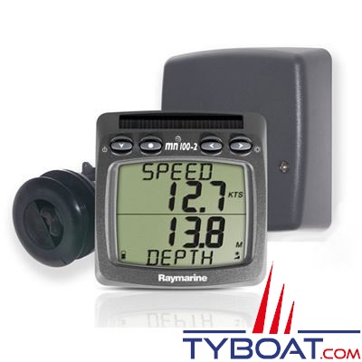 Raymarine - Pack sans fil speedo/sondeur Micronet avec triducer traversant Tacktick T103