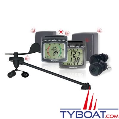 Raymarine - Pack sans fil speedo/sondeur/vent/NMEA Tacktick T104