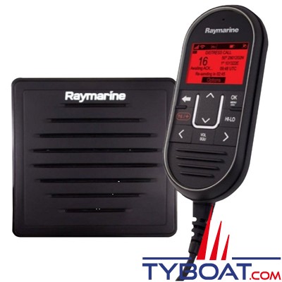 Raymarine - Pack station secondaire Ray90 inclus combiné Ray90, câble Y, Haut-parleur passif & 10 mètres de câble