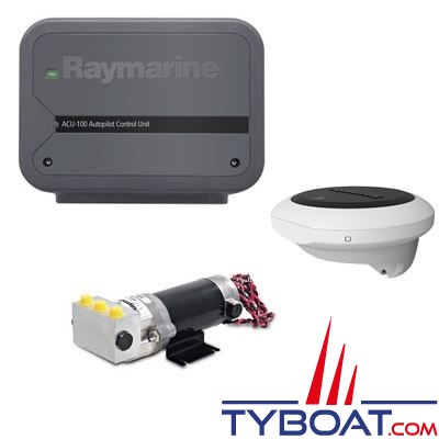 Raymarine - Pilote automatique Evolution Hydraulique - ACU-100 + EV1 + pompe hydraulique 0,5 litre - sans pupitre