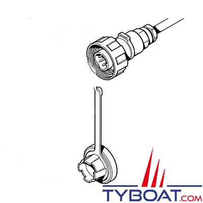 Raymarine - Prise mâle pilote cockpit 6 broches - ST1000+ et ST2000+