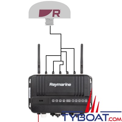 Raymarine - Router marine YachtSense Link - 3G/4G/Wi-Fi/GNSS/GPS - Antenne externe Premium