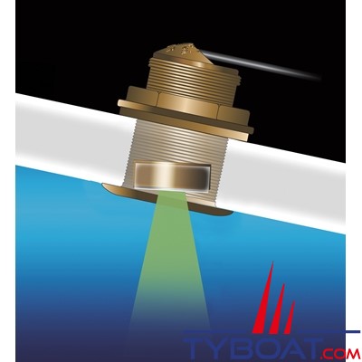 RAYMARINE - Sonde traversante bronze B175M CHIRP 80/130kHz 1kW angle 20° 