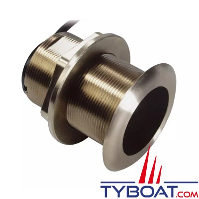 Raymarine - Sonde traversante bronze B60DT inclinée à 20° - Connecteur 8 broches (CP370/DSM30/DSM300)