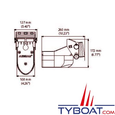 RAYMARINE - TM265LH Sonde broadband Tableau