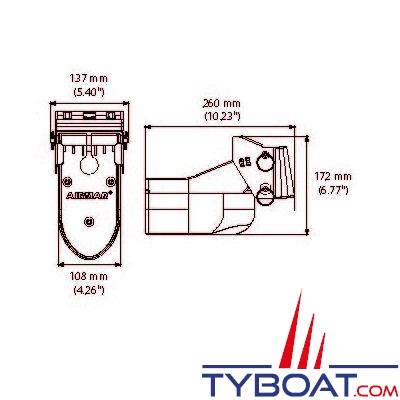 Raymarine - TM265LM Sonde broadband Tableau