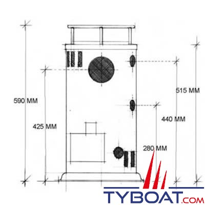 Refleks 2000KV - Chauffage autonome au gasoil 4200w avec serpentin poêle 1500w / radiateur 2700w