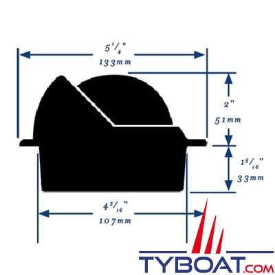 Ritchie - Compas à encastrer F-83 série Voyager - couleur noire / rose noire