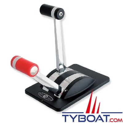 Riviera - Boîtier de commande moteur CB01 - bi-leviers droit inverseur + gaz (inverseur à gauche) avec sécurité - noir