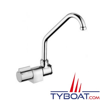 Robinet simple bec rabattable laiton chromé luxe