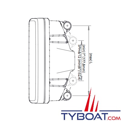 Scanstrut - Support instrument Helm Pod - SPH-3I-W - 3 afficheurs