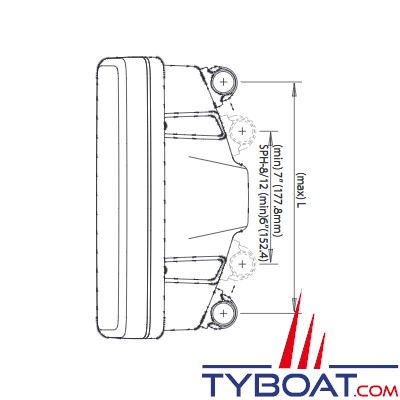 Scanstrut - SPH-8 Helm Pod Compact - Pour écran 9