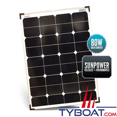 Seatronic - Panneau rigide - Sunpower Maxeon Gen III Back Contact - 80 watts - 540*835*30 mm
