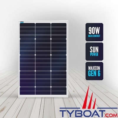 Seatronic - Panneau rigide - Sunpower Maxeon 6 Back Contact - 90 watts - 540*835*30 mm