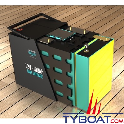 Optimum Power - Batterie lithium Service - 12 Volts 150Ah - 330x173x215 mm
