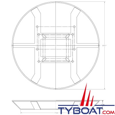 Seaview - Arceau de protection en Inox pour tous radars de 12