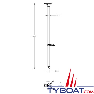 Seaview - Matereau - Kit de 2,50m x Ø3