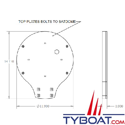 Seaview - Platine modulaire - pour satdomes Intellian, KVH, Thrane & Thrane - ADA-S4