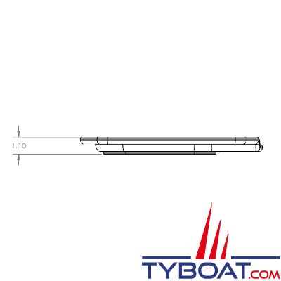 Seaview - Platine - pour support modulaire M1-  pour radars Lowrance, Simrad, Raymarine, Garmin, Furuno, Humminbird,Lorenz, JRC, Koden,Seiwa, Sitex - ADA-R1 