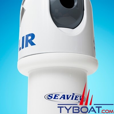 Seaview - Support 5“ (127mm) verticale pour caméras FLIR MD ou RAY T200 / base ronde de 8“