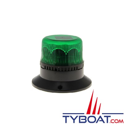 Gyrophare à Led - Embase ISO - Vert - 10-30V