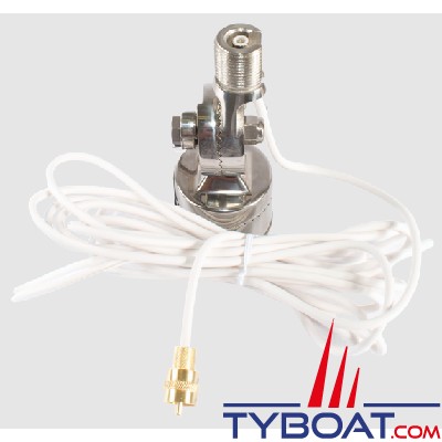 Shakespeare - Support balcon inox pour antenne Quick Connect jusqu'à 2,40m 