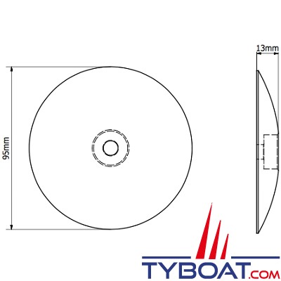 Side Power - Anode aluminium de rechange - Ø95mm - pour séries EXS/EXC/EXD - 4 1190