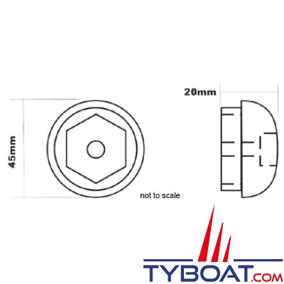 Side Power - Anode aluminium de remplacement pour propulseurs d'étrave SE60/SE80/SE100/SR80/SR100/SX80/SX100/SP55/75//95/100HYD - 7 1190 A