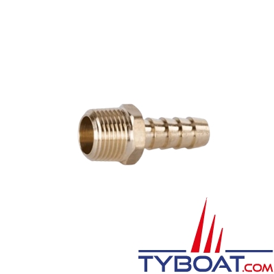 Sierra - droit cannelé - tuyau Ø 10 mm x 3/8NPT - mâle