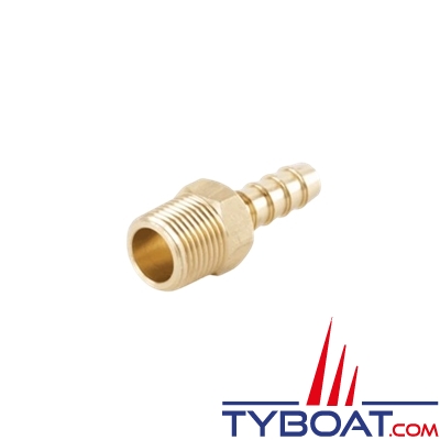 Sierra - droit cannelé - tuyau Ø 8 mm x 3/8NPT - mâle