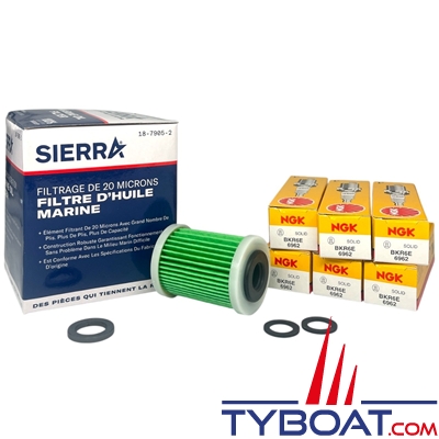 Sierra - Kit entretien compatible moteur Suzuki  DF200, DF225, DF250, DF300 (04&+)