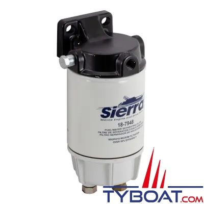 Sierra - Préfiltre à essence séparateur d'eau - complet bol alu - type 320R-RAC-02 - 10µ