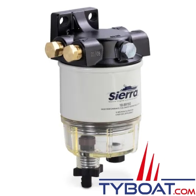 Sierra - Préfiltre à gasoil séparateur d'eau - complet - type Racor 120AT - 10µ