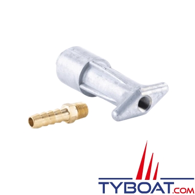 Sierra - Raccord carburant hors bord - Pour durite côté moteur - Ø 8mm - Moteur Mercury - avant 1998