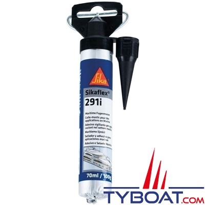 Sika - 291i - Colle mastic polyuréthane - tube 70 ml - noir