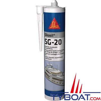 Sika - SG20 - Mastic silicone neutre à hautes performances - Blanc - 300 ml
