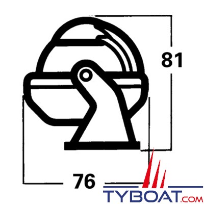 Silva - Compas C58 sur étrier pour bateau à moteur.