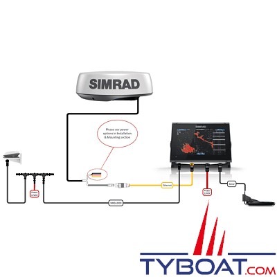 Simrad - Antenne radar HALO24 - 48 MN - Ø 610mm 