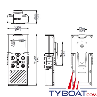 Simrad - Combiné sans fil HS40