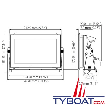 Simrad - Multifonctions GO9 XSR sans sonde