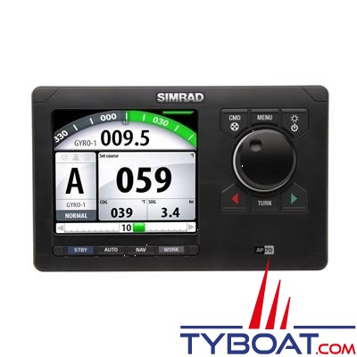 SIMRAD - Pack pilote automatique AP70 BASIC - Pupitre AP70 + Calculateur AC70 + Rudder RF300