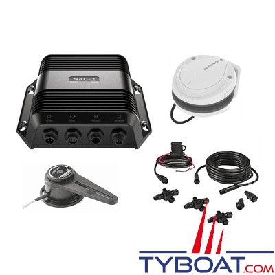 Navico - Pilote automatique NAC-2 (B&G / Simrad) / Compas Précision-9 / Capteur angle de barre RF25N / Kit réseau NMEA2000