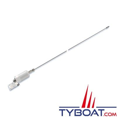 B&G - Antenne VHF tête de mât de 1 m( 3ft) inox avec support