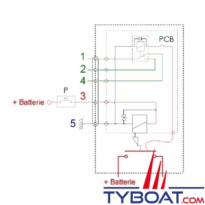 Coupe-batterie bistable électrique positif unipolaire 12V E311 - Comptoir  Nautique