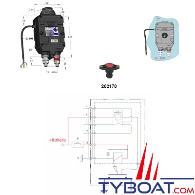 Coupe-batterie bistable électrique positif unipolaire 24V E310