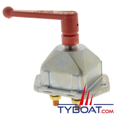 Soderep Ecans - Coupe-batterie bipolaire - 250 Ampères continu - Poignée en L démontable