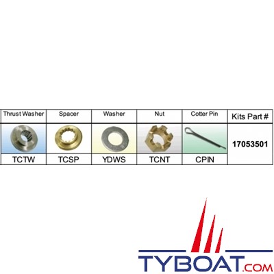 Solas - Kit de montage hélice Tohatsu 35/55CV - groupe C