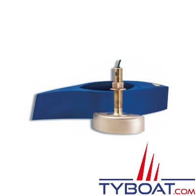 Airmar - Sonde traversante bronze B258 - 1Kw - 50/200 KHz - Profondeur/température - Connecteur Bleu Simrad / Lowrance / B&G